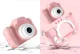 Bērnu Mini Fotoaparāts Digitālā Kamera ar Spēlēm Kaķis, 1080P, Rozā | Children HD Digital Camera