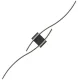 Melna Sienas Lampa Gaismeklis 60cm, Neitrāli balta gaisma | Black Wall Lamp