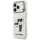 Karl Lagerfeld IML NFT Glitter Karl&Choupette vāciņš iPhone 18 Pro Max / 17 Pro Max, caurspīdīgs