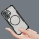 Leading Series MagSafe silikona vāciņš iPhone 16, melns