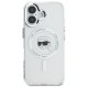 Karl Lagerfeld iPhone 16 Plus Case IML Metal Karl Head MagSafe, White