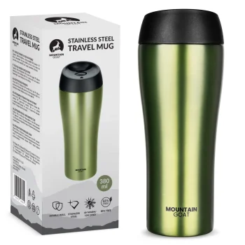 Thermal Mug Mountain Goat TRAVEL 380 ml, Green