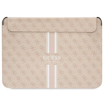 Guess 4G Printed Stripes klēpjdatora vāciņš līdz 14", rozā