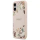 Guess Grained Flowers Classic Logo MagSafe iPhone 17 vāciņš - Rozā | Case Pink