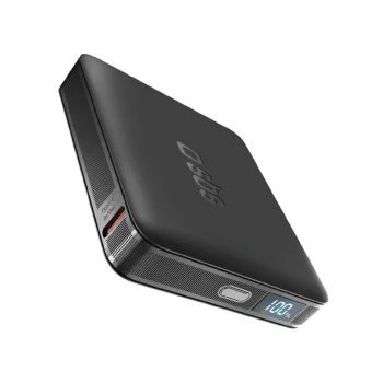 Sbs HD 10W 5000mAh ārējais akumulators ar LCD displeju, melns