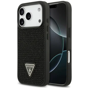 Telefona vāciņš Guess iPhone 17 Pro Rhinestone Melns | Phone Case Cover