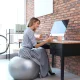 Гимнастический мяч Wozinsky WGB65BL 65 см голубой