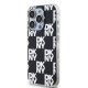 DKNY iPhone 15 Pro vāciņš IML Checkered Mono Pattern, melns