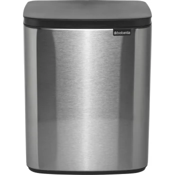 Atkritumu tvertne Brabantia BO 12 L, Matte Steel Fingerprint Proof
