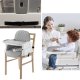Bērnu Daudzfunkcionāls Barošanas Ēdināšanas Krēsls Krēsliņš Galds 6-in-1, Pelēks | Multifunctional Baby Kids...