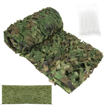 Маскировочная сетка 3x6м с 100 стяжками Gardlov, зеленый камуфляж