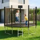 Садовый батут 4FIZJO CLASSIC с сеткой и лестницей 374 см (12FT)