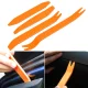 Auto apdares demontāžas instrumentu komplekts, 4 gabali, oranžs