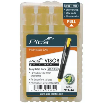 Marķiera serdeņi Pica VISOR permanent 991/44, 10 x 85 mm, dzelteni
