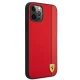 Ferrari iPhone 12 Pro Max vāciņš On Track Carbon Stripe, sarkans