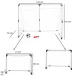 Saliekami bērnu futbola vārti 2in1, 143x110x70cm | Kids Football Goal