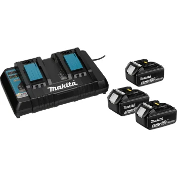 Makita 198458-6 Akumulatoru un lādētāja komplekts 3x 18V 5Ah