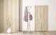 Stāvošais drēbju pakaramais ModernHome YLT-0603, balts