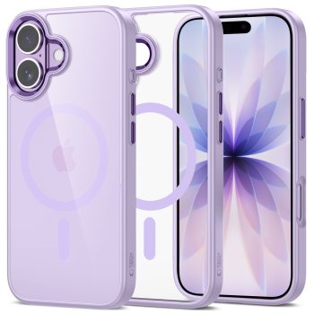Tech-Protect MagMat MagSafe Phone Case Cover iPhone 17 - Transparent Purple