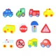 Koka klucīši vēršanai ar pilsētas laukumu un transportlīdzekļiem KX2939
