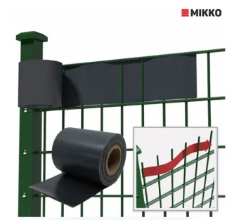 Заборная лента MIKKO Economy, 35 м x 19 см, 450 г/м², коричневая, с 28 клипсами