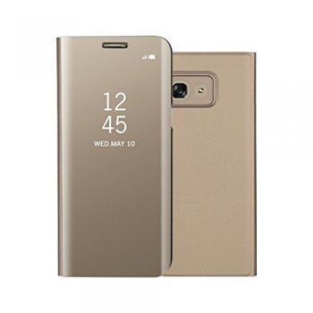 Samsung Galaxy A5 2017 (A520F) Clear View Case, Gold| Telefona vāciņš maciņš