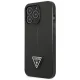 Guess Saffiano Triangle Logo vāciņš iPhone 14 Pro, melns