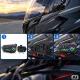 Moto ķiveres interkoms U10 2X ar Bluetooth un RGB, melns
