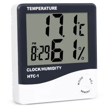 Meteo laika stacija pulkstenis termometrs, hidrometrs | Weather station clock