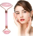 ACTIVFIZJO Rose Quartz Roller for Face and Neck Anti Ageing Massager Gua Sha