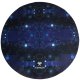 Dunmoon Round Chair Mat, 120 cm, Black