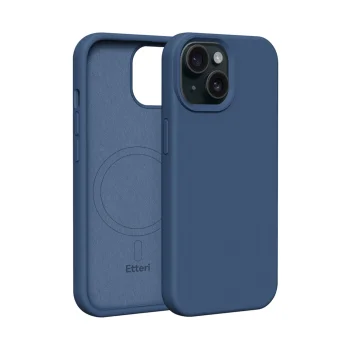Etteri Silicone Mag vāciņš Apple iPhone 15 6,1", tumši zils