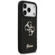 Guess iPhone 17 Pro vāciņš Silicone Big 4G Script, melns
