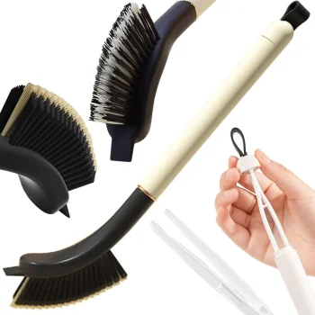 2-in-1 spraugu tīrīšanas birste ar skrāpi un pinceti, 29 cm