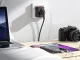 Универсальный адаптер-переходник с 2 USB для UK/USA/EU/AUS, черный