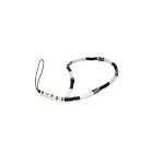 Guess Heishi Beads Phone Strap GUSTBCKH Black/White