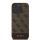 Guess 4G apakšējās svītras vāciņš iPhone 16 Pro Max - brūns | Bottom Stripe Phone Case Cover Brown