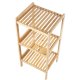 GreenBlue GB321 Bamboo Bathroom Shelf, 3 Shelves, 370x330x780mm