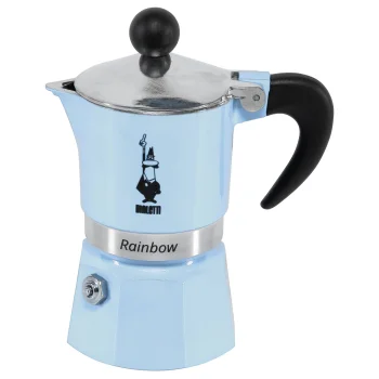Bialetti Rainbow espresso kafijas kanna, 1 tase (60ml), Gaiši zila