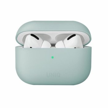 Apple Airpods Pro Uniq Etui Lino Case Cover, Green | Чехол Кейс Бампер Обложка