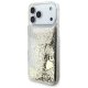 Guess Liquid Glitter 4 Charms vāciņš iPhone 17 Pro — zelta | Phone Case Cover