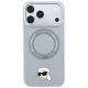 Чехол Karl Lagerfeld для iPhone 18 Pro Max / 17 Pro Max Ring Stand 360 MagSafe, серый