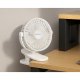 Ruhhy 00025566 Wireless Clip Fan, 1200mAh, White
