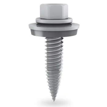 Pašurbjošās skrūves 6x25 mm saules paneļiem, A2 nerūsējošais tērauds, EPDM, 4000 gab.