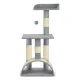 Kaķu nagu asināmais ar tuneli Pethaus PH-003, 79 cm, pelēks