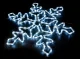 Ziemassvētku rotājums LED Sniegpārsla - 55cm, Auksti balta | Christmas Decoration LED Snowflake