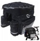 Divpusēja Velosipēdu Soma uz Bagāžnieka Carruzzo FIT PRO, Melna | Double-sided Bicycle Bag on the Trunk