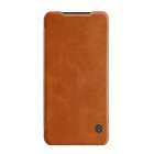 Xiaomi 11T / 11T Pro Nillkin Qin Leather Book Case Cover, Brown | Telefona Maciņš Vāciņš Apvalks Grāmatiņa