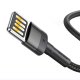 Baseus Cafule USB to Apple iPhone Lightning Data Charging Cable, 2.4A 1m, Black