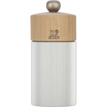 Peugeot Line Salt Mill 12 cm, Wood and Aluminium